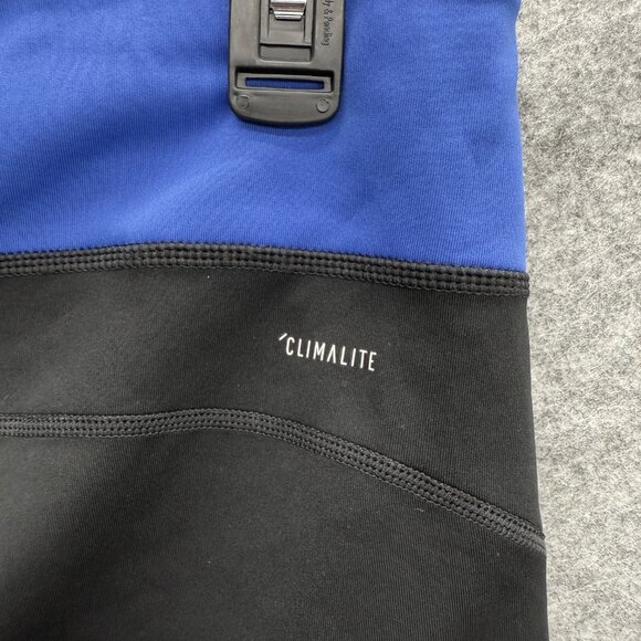 Adidas ClimaLite Women's Activewear Stretch Leggings Fitness Yoga Blue Black, XL - Picture 4 of 11